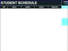 70 Creating Student Schedule Template Excel PSD File by Student Schedule Template Excel
