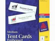 Tent Card Template Avery 5305