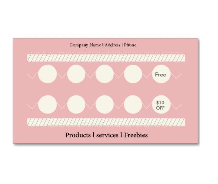 70 Creative Free Printable Loyalty Card Template For Ms Word By Free 