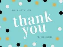 70 Creative Thank You Card Template Teacher Formating with Thank You Card Template Teacher
