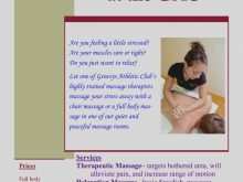 70 Customize Our Free Free Massage Flyer Templates For Free with Free Massage Flyer Templates