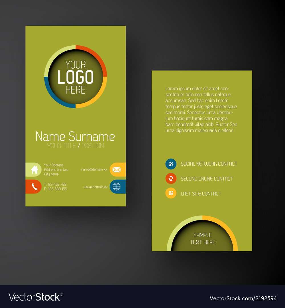 70 Customize Our Free Vertical Name Card Template Photo for Vertical Name Card Template