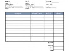 70 Format Contractor Labor Invoice Template for Ms Word with Contractor Labor Invoice Template