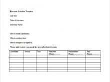 70 Format Interview Schedule Template Pdf For Free for Interview Schedule Template Pdf