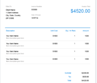 70 Free Blank Hourly Invoice Template For Free with Blank Hourly Invoice Template