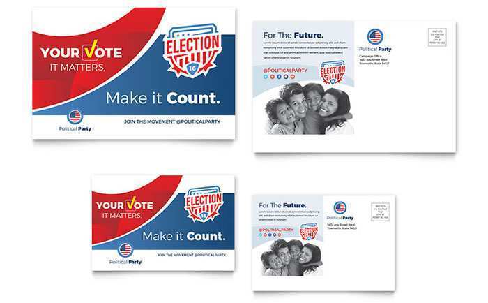 70 Free Election Postcard Template Formating with Election Postcard Template