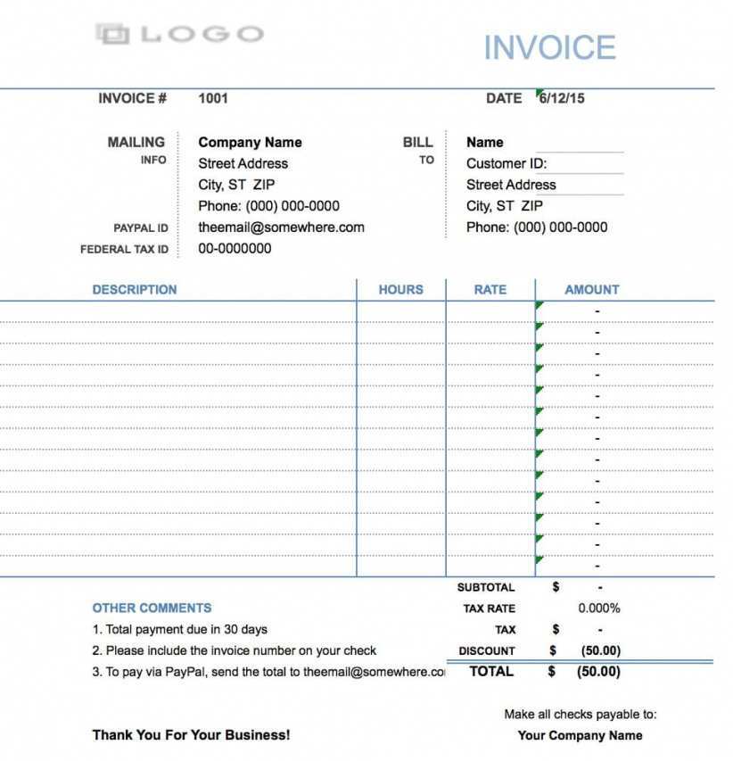 70 Free Free Hourly Invoice Template Word for Ms Word by Free Hourly Invoice Template Word