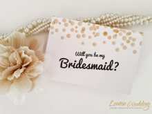 70 Free Printable Bridesmaid Card Template Free Formating for Bridesmaid Card Template Free