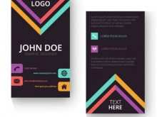 70 Free Vertical Business Card Template Ai in Photoshop for Vertical Business Card Template Ai