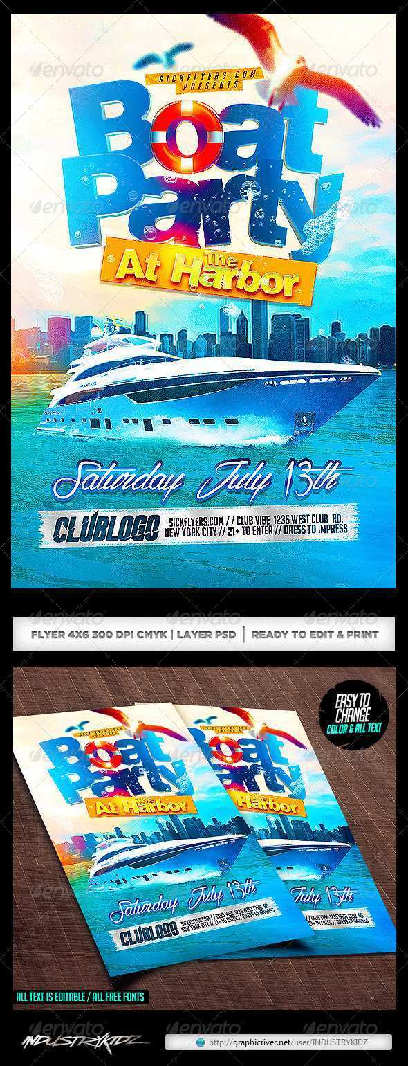 70 Online Boat Cruise Flyer Template in Photoshop by Boat Cruise Flyer Template