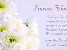 70 Online Thank You Card Template For Funeral Photo with Thank You Card Template For Funeral