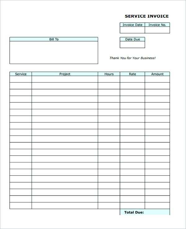70 Printable Blank Invoice Template For Ipad Layouts For Blank Invoice Template For Ipad Cards Design Templates