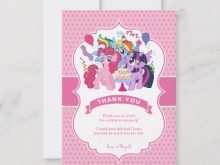 70 Printable My Little Pony Thank You Card Template Photo with My Little Pony Thank You Card Template