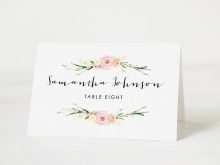 70 Printable Wedding Name Card Templates With Stunning Design for Wedding Name Card Templates