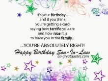70 Report Birthday Card Templates For Son Formating by Birthday Card Templates For Son
