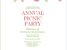 70 Report Blank Picnic Flyer Template With Stunning Design for Blank Picnic Flyer Template