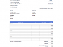 70 Report Electrical Contractor Invoice Template Maker by Electrical Contractor Invoice Template