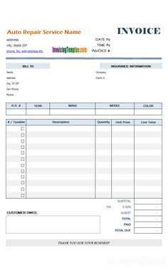 70 Report Windshield Repair Invoice Template with Windshield Repair Invoice Template