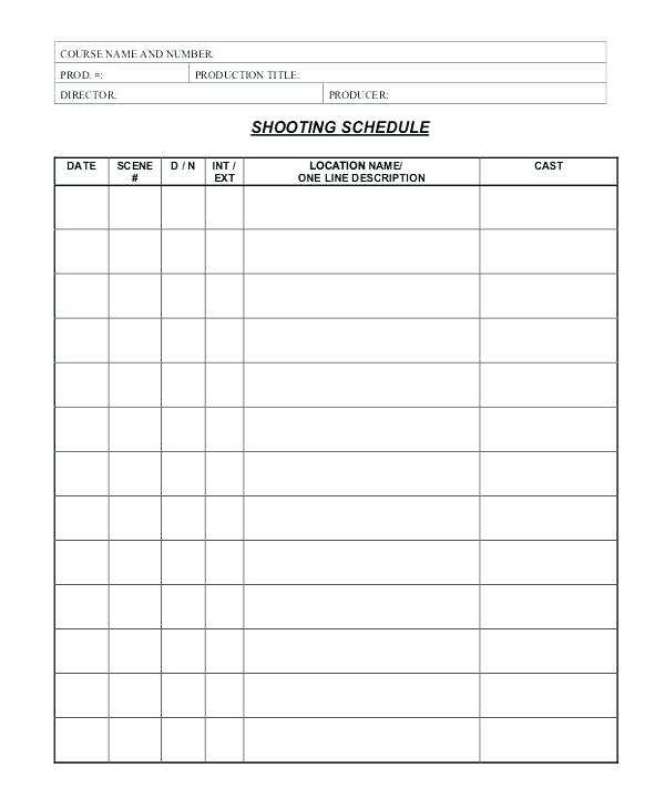 70 Standard Animation Production Schedule Template Download for Animation Production Schedule Template