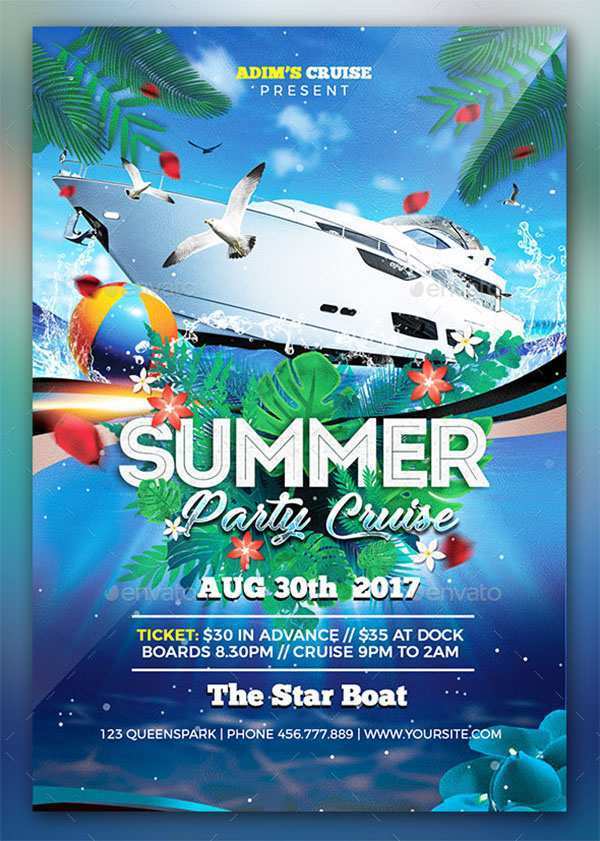 70 Standard Boat Party Flyer Template Psd Free In Photoshop For Boat Party Flyer Template Psd Free Cards Design Templates