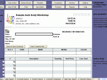70 Standard Body Repair Invoice Template for Ms Word by Body Repair Invoice Template