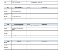 70 Standard Student Schedule Template Free in Word by Student Schedule Template Free