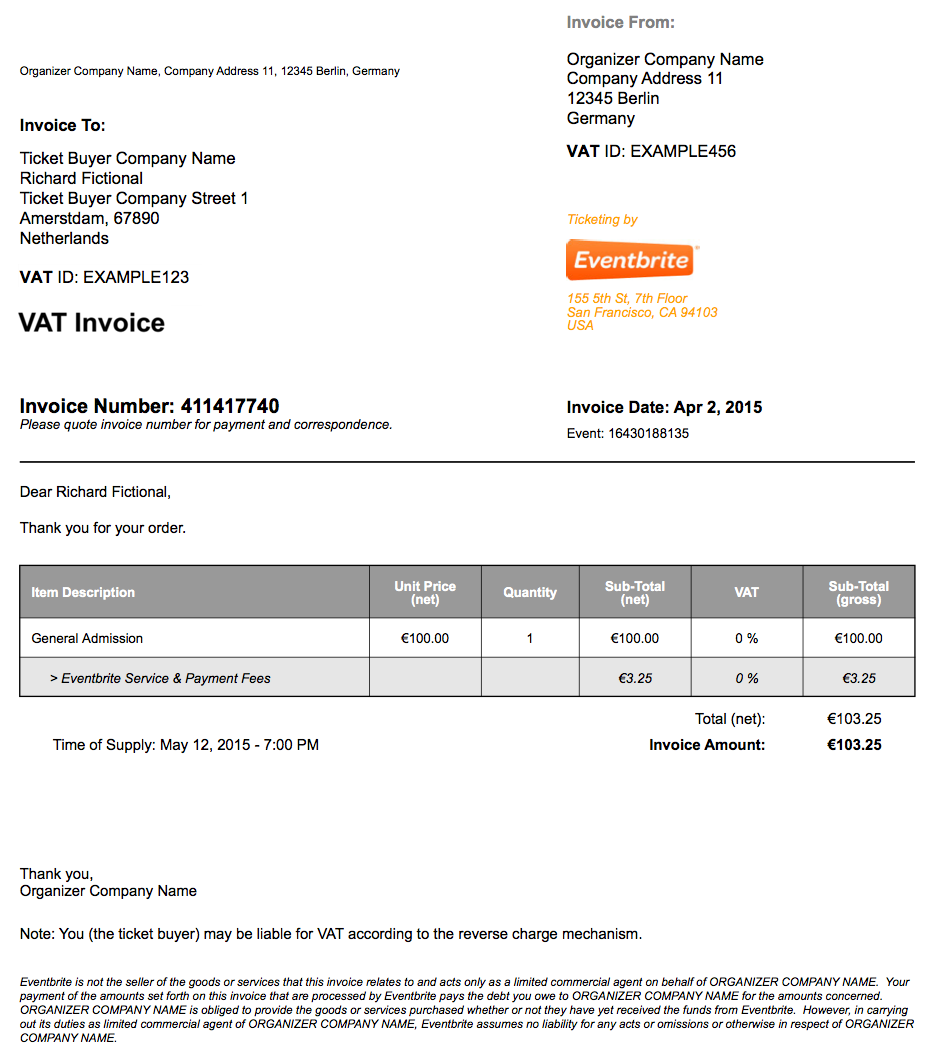 South African Invoice Template