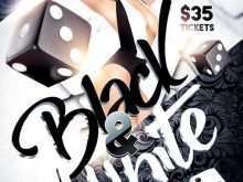 70 The Best Black And White Party Flyer Template For Free with Black And White Party Flyer Template