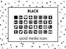 71 Adding Business Card Template With Social Media Icons Templates with Business Card Template With Social Media Icons