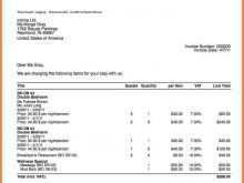 Invoice Format Of Hotel