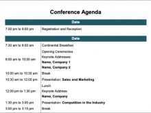 71 Best Conference Agenda Template Word 2007 With Stunning Design with Conference Agenda Template Word 2007