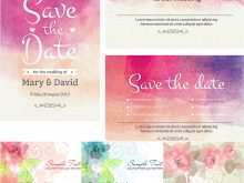 Invitation Card Template Watercolor