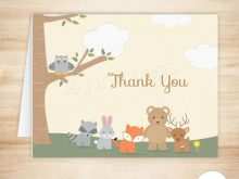 71 Blank Animal Thank You Card Template Download by Animal Thank You Card Template