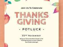 71 Blank Thanksgiving Potluck Flyer Template Free Maker with Thanksgiving Potluck Flyer Template Free