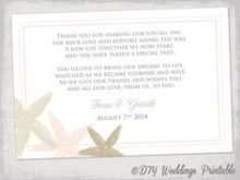 71 Blank Wedding Reception Thank You Card Template for Ms Word by Wedding Reception Thank You Card Template