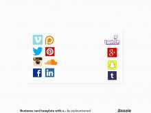 71 Create Business Card Template With Social Media Icons Download by Business Card Template With Social Media Icons