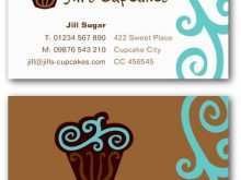 71 Creating Cupcake Business Card Template Design Formating by Cupcake Business Card Template Design