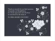 71 Creative Thank You Card Template For Funeral Download with Thank You Card Template For Funeral