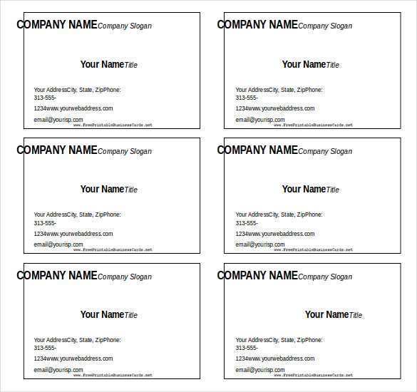 71 Customize Blank Business Card Template In Word for Ms Word with Blank Business Card Template In Word