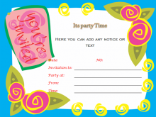 Birthday Invitation Flyer Template