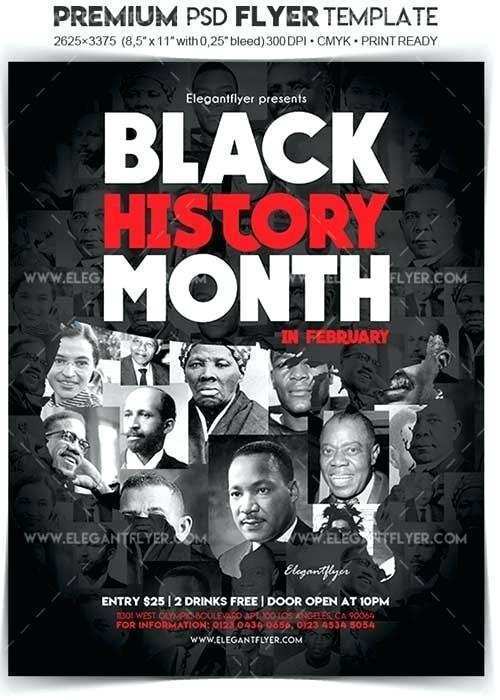 71 Customize Our Free Black History Month Flyer Template Free Formating by Black History Month Flyer Template Free