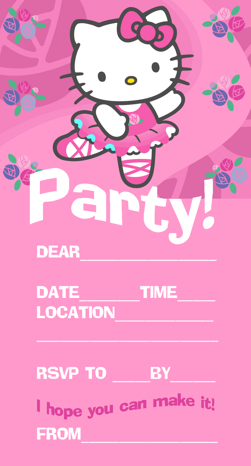 71 Customize Our Free Hello Kitty Invitation Card Template Free For Free for Hello Kitty Invitation Card Template Free