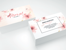 71 Free Floral Business Card Template Psd Photo for Floral Business Card Template Psd