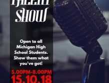 71 Free Printable School Talent Show Flyer Template in Photoshop for School Talent Show Flyer Template
