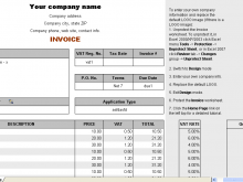 71 How To Create Vat Invoice Template Excel With Stunning Design with Vat Invoice Template Excel