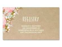 71 Online Free Printable Wedding Registry Card Template For Free with Free Printable Wedding Registry Card Template