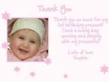 71 Online Thank You Card Template 1St Birthday Templates by Thank You Card Template 1St Birthday