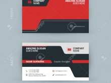 Business Card Template Red