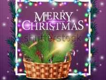 Christmas Card Basket Template