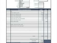 Electrical Repair Invoice Template